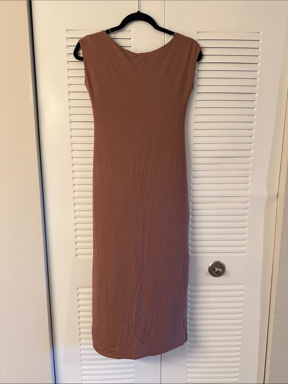 See You Monday Mauve Brown Midi Bodycon Dress